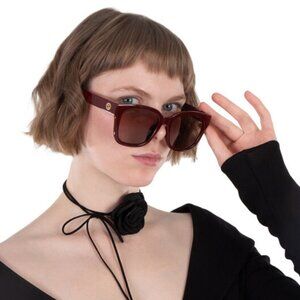 Gucci Brown Square Sunglasses GG1338SK 004 54